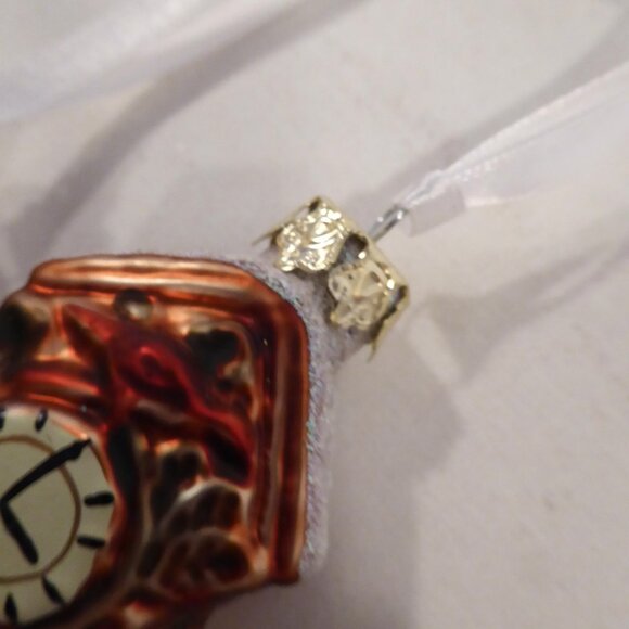 NEW 7.5” CUCKCOO CLOCK GERMAN GLASS CHRISTMAS LOT OF 4 - Picture 8 of 13